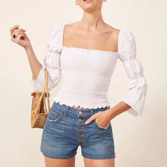 Reformation Tops - NWOT Reformation The Gala Top in White